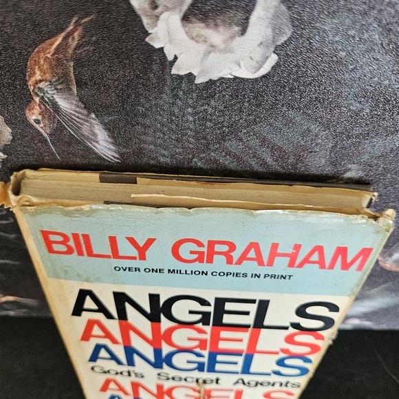 Vintage ANGELS GOD'S SECRET ANGENTS by Billy Graham HC DJ‎ 1st Edition - 1975 - Picture 3 of 7